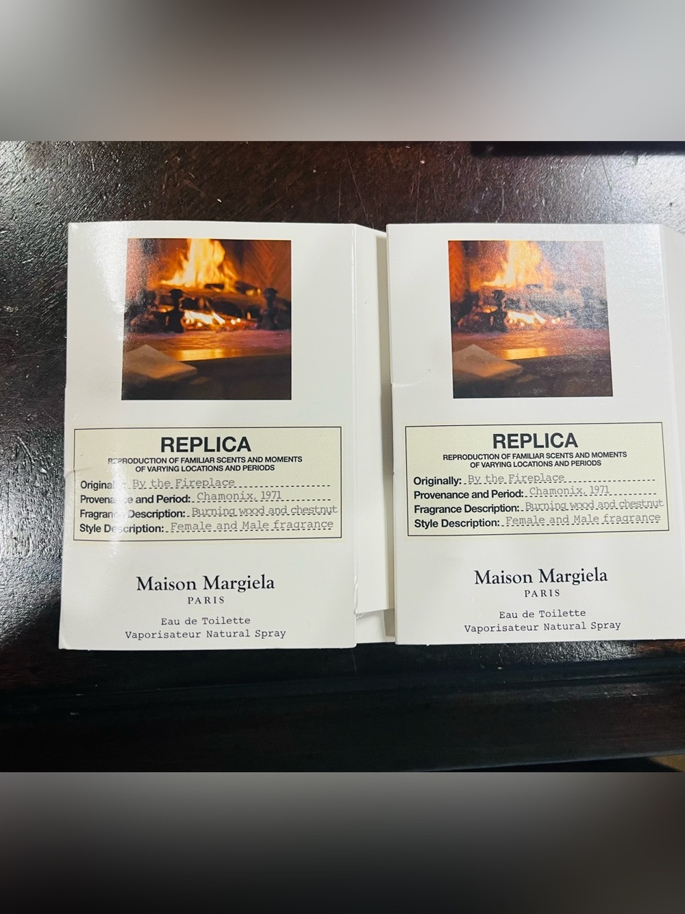 Maison Martin Margiela Replica By the Fireplace — 2 samples